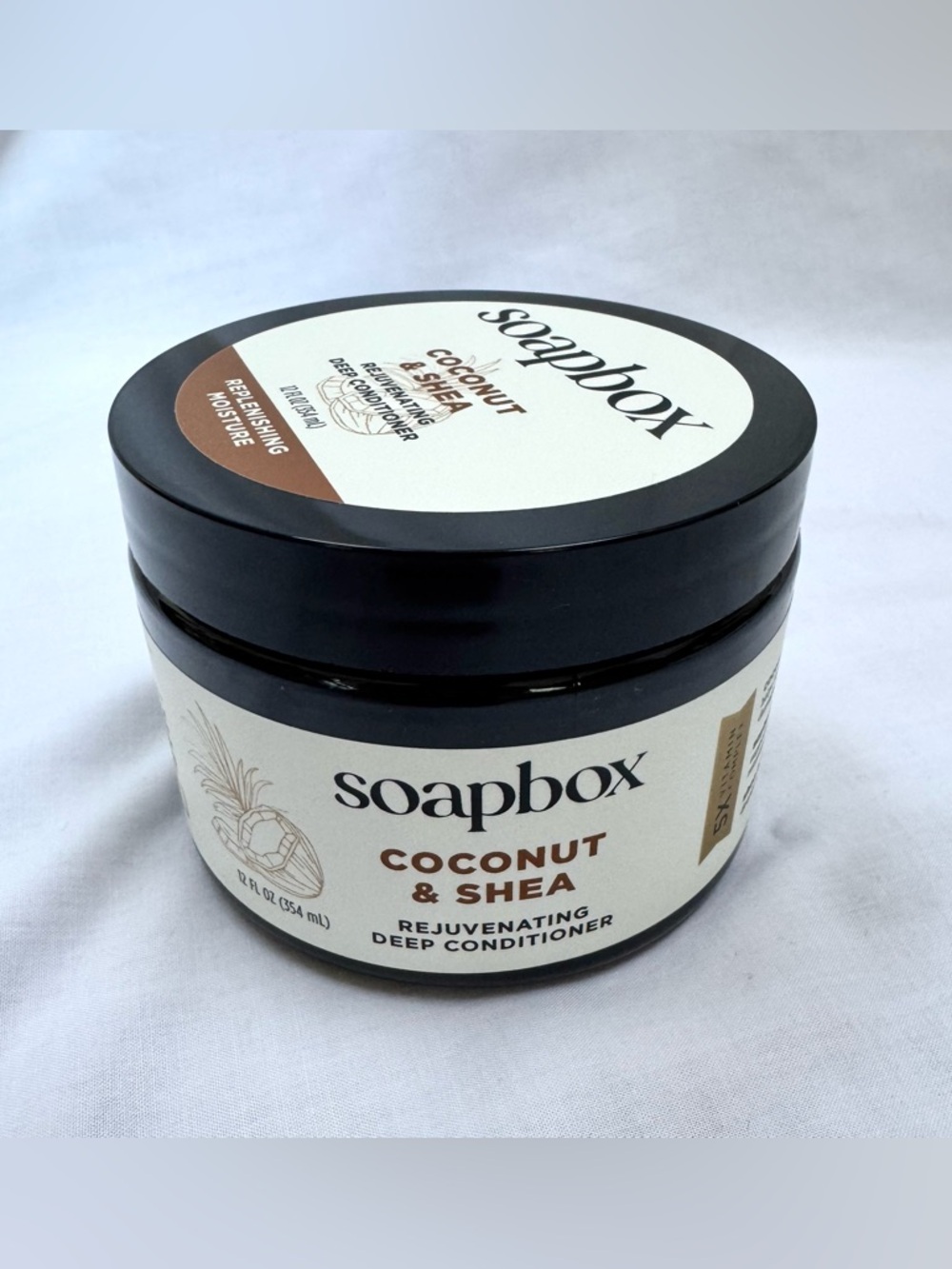 New Soapbox Coconut & Shea Rejuvenating Deep Hair Conditioner Sealed Moisture
